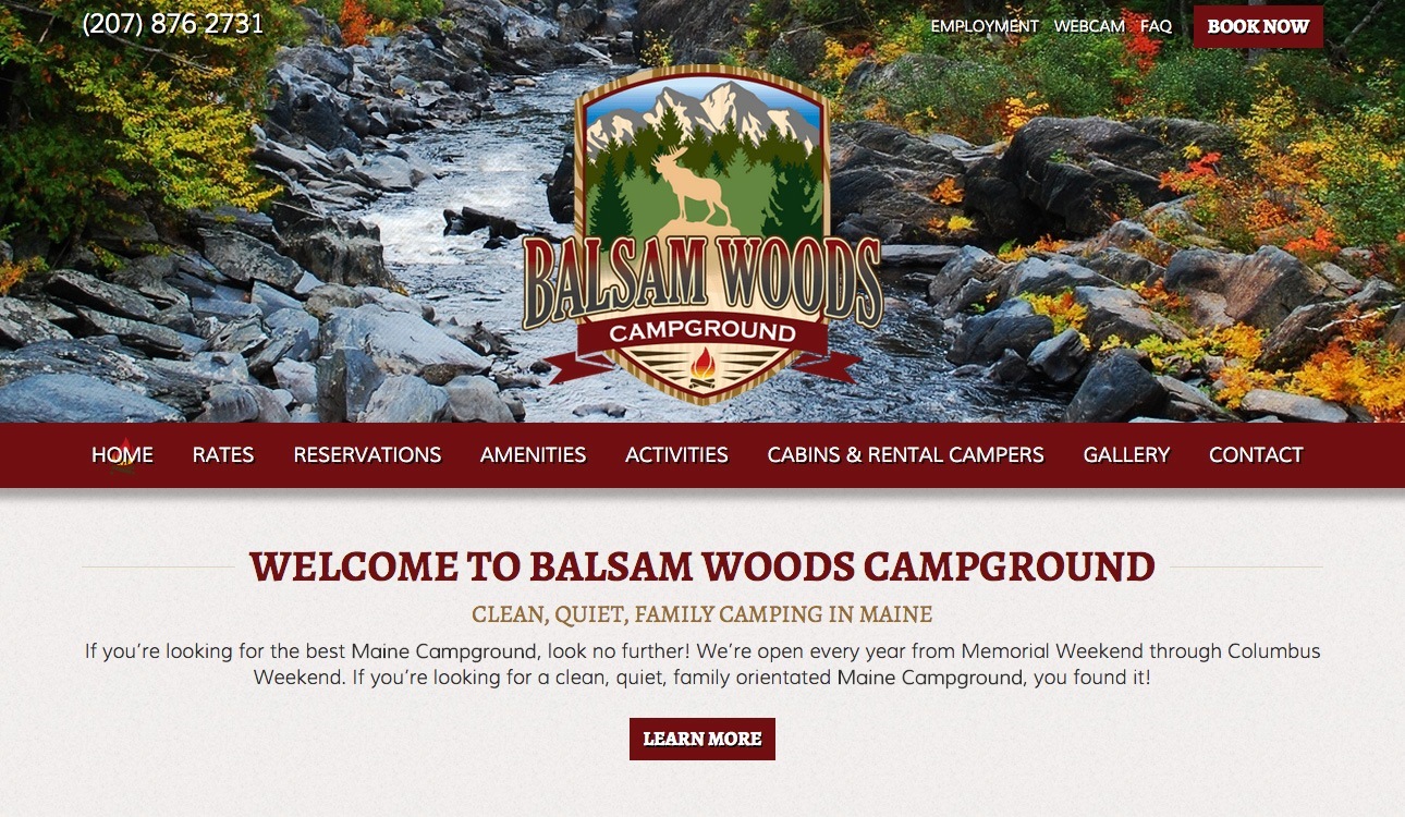 RV Park Campground Website Design